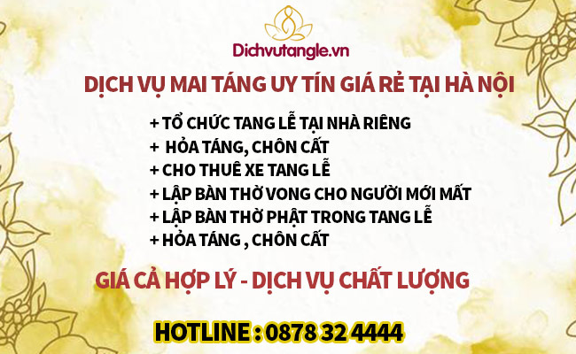 Tổ chức tang lễ tại nhà riêng