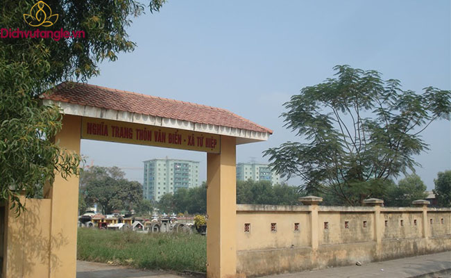 Nghĩa trang Văn Điển – Thông tin bảng giá bán đất mới 2022 1 Cổng chào nghĩa trang Văn Điển